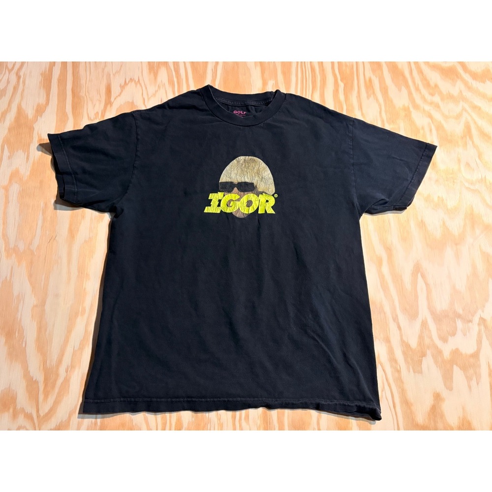 Golf Wang Igor Tyler the Creator Graphic T-Shirt Black Mens Large GOLF Tee